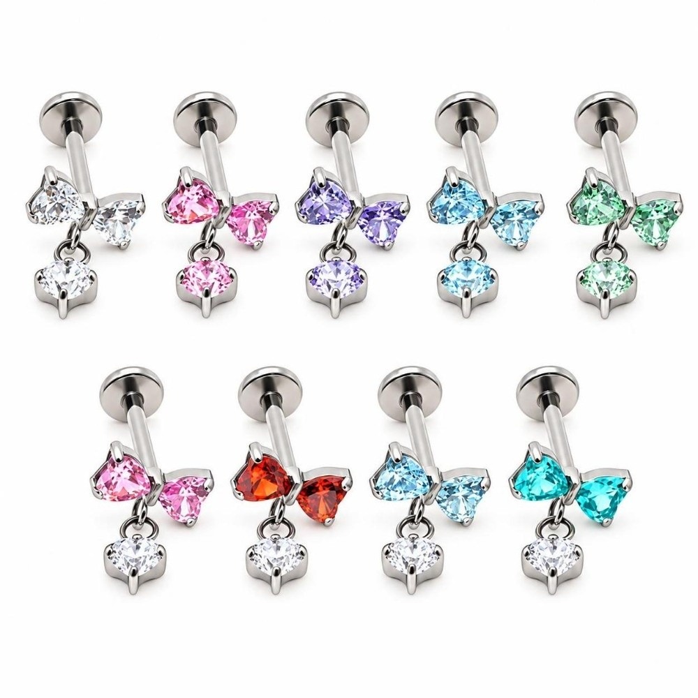 Body Jewelry Ear Piercing - Pendiente de cartílago de titanio G23