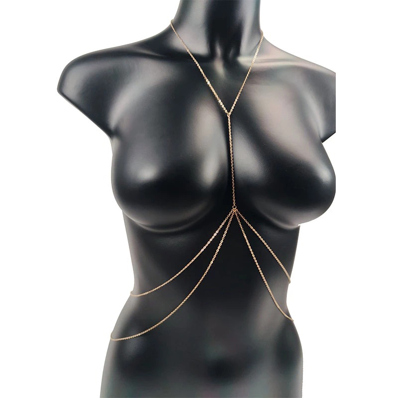 Cadena de pecho Sexy para muje - Body Jewelry Harness reseña y precio