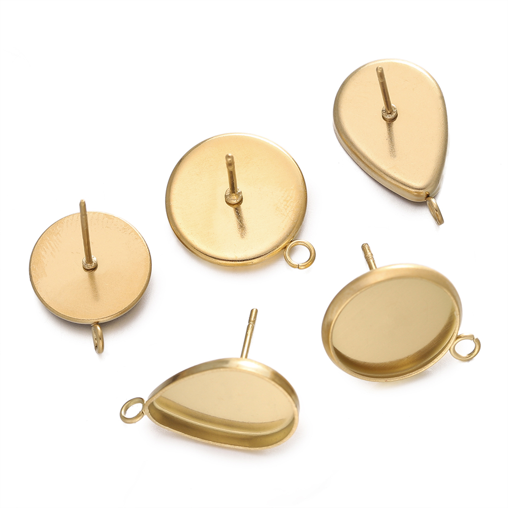 10 unids/lote de pendientes de - Flat Back Labret Stud reseña y precio