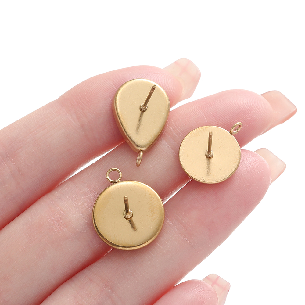 10 unids/lote de pendientes de - Flat Back Labret Stud reseña y precio