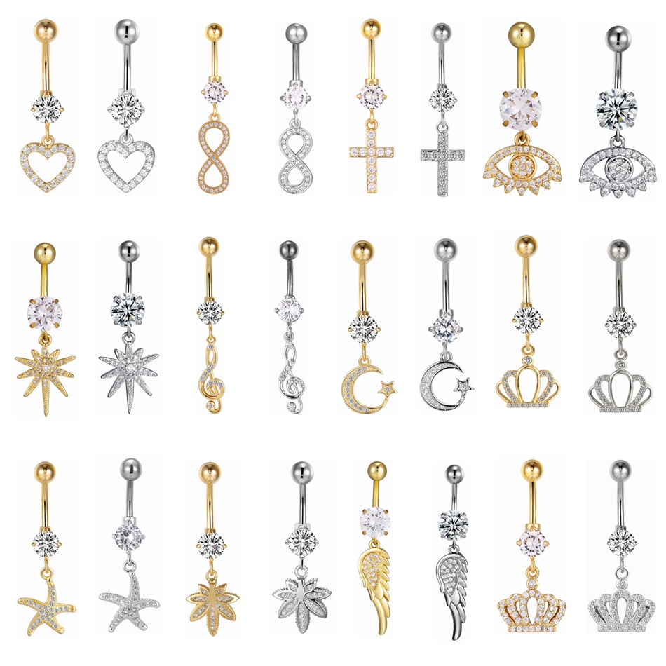 Piercing para el ombligo, anil - Belly Bar Titanium reseña y precio
