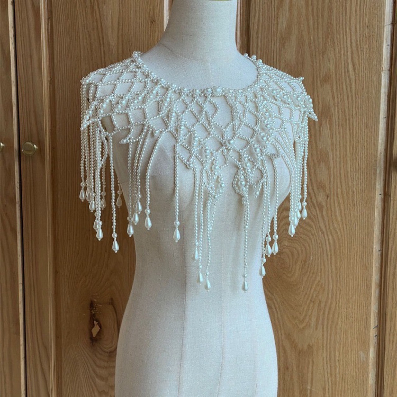 Cadena corporal de perlas hech - Body Jewelry Vest reseña y precio