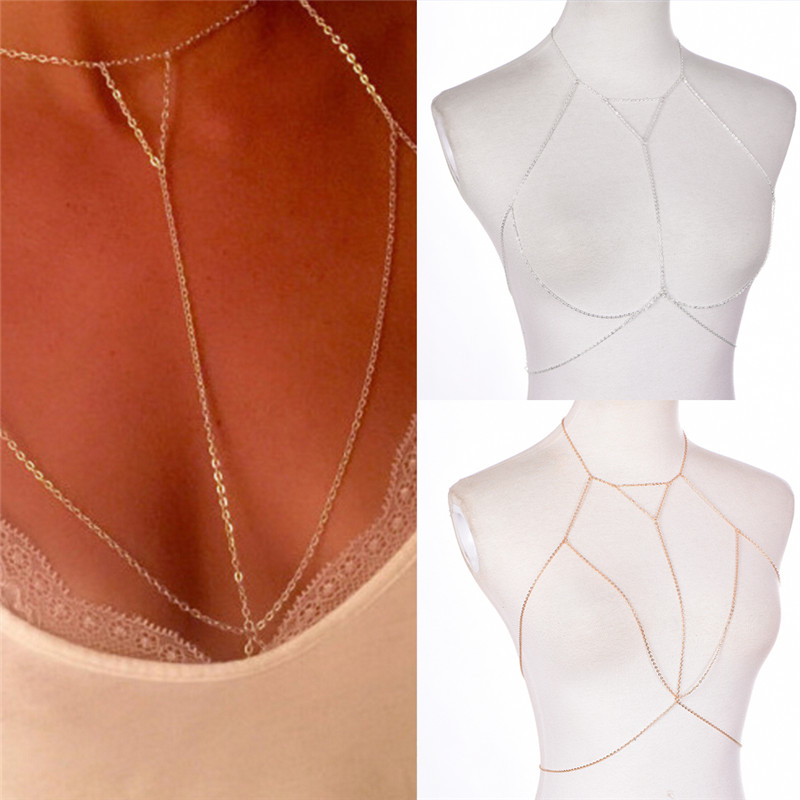 Sujetador de cadena de eslabon - Body Jewelry Harness reseña y precio