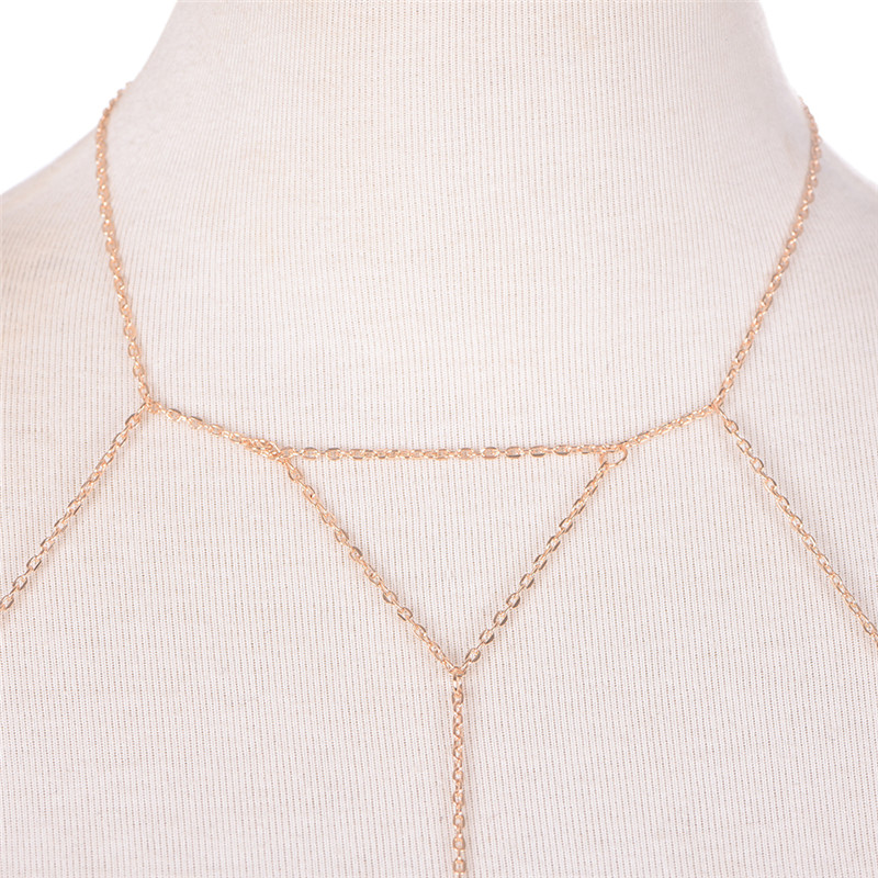 Sujetador de cadena de eslabon - Body Jewelry Harness reseña y precio