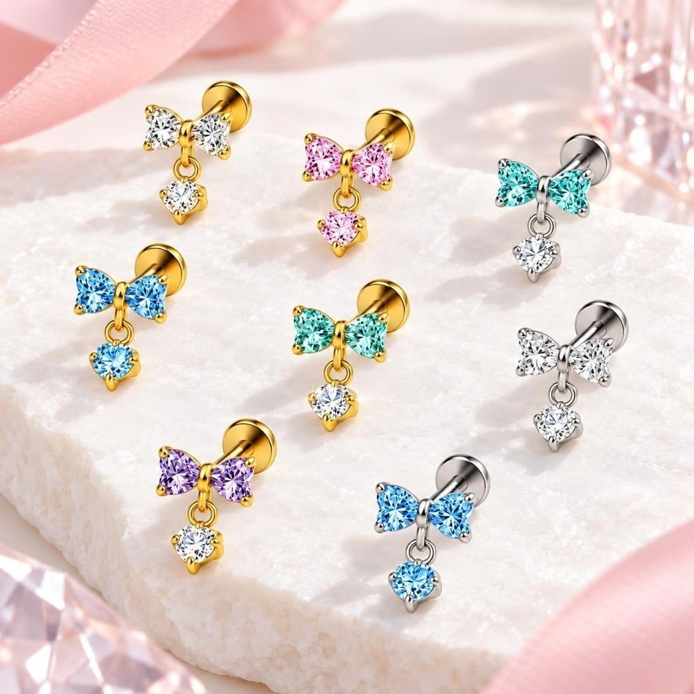 Pendiente de cartílago de tita - Body Jewelry Ear Piercing reseña y precio