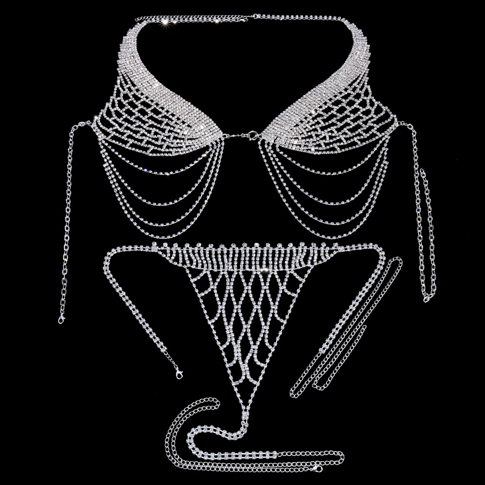 Stonefans-ropa interior con bo - Body Jewelry Harness reseña y precio