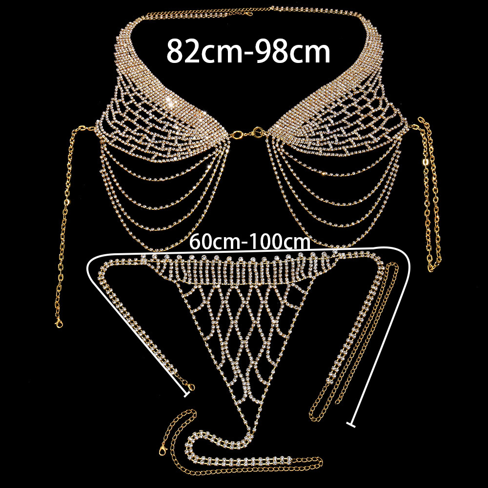 Stonefans-ropa interior con bo - Body Jewelry Harness reseña y precio