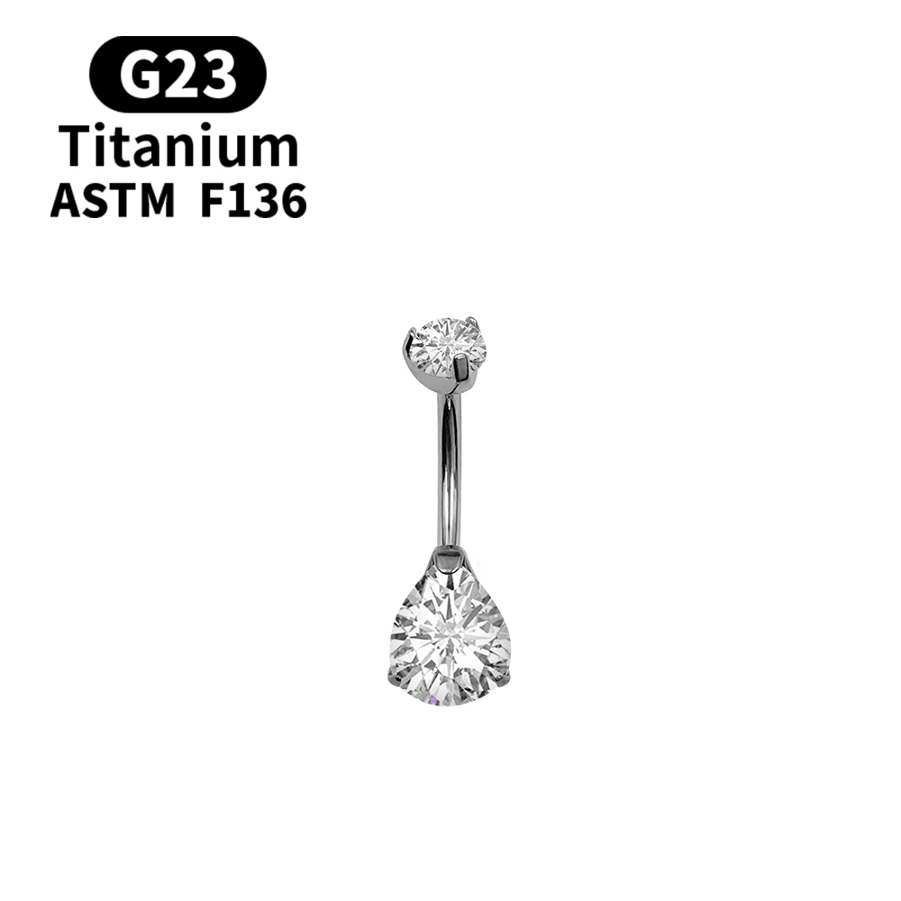 Piercing para Ombligo 14G con  - Belly Bar Titanium reseña y precio