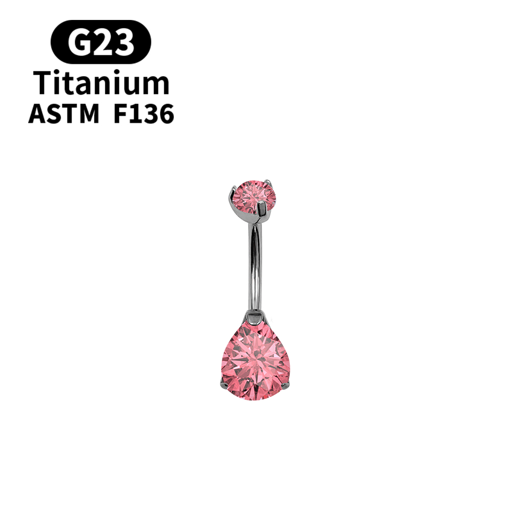 Piercing para Ombligo 14G con  - Belly Bar Titanium reseña y precio