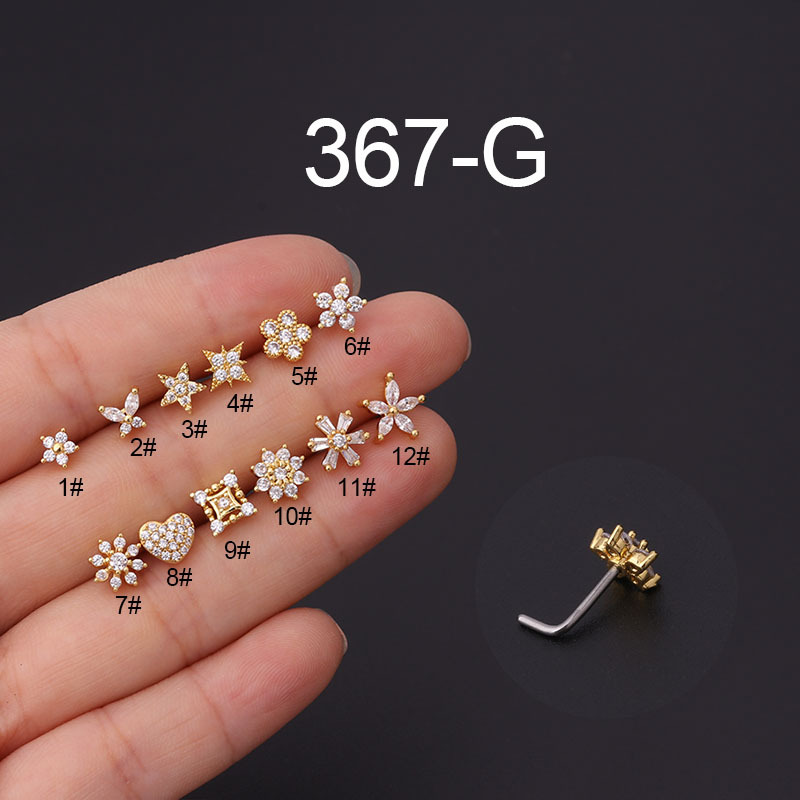 Piercing de nariz en forma de  - Body Jewelry Indian reseña y precio