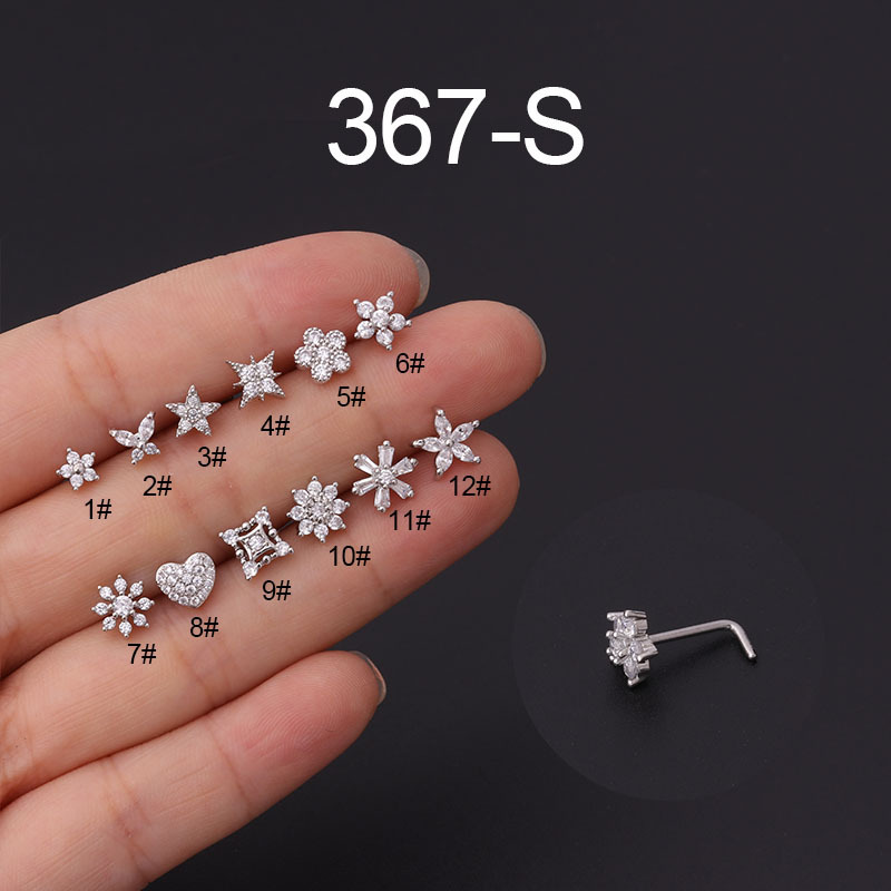 Piercing de nariz en forma de  - Body Jewelry Indian reseña y precio