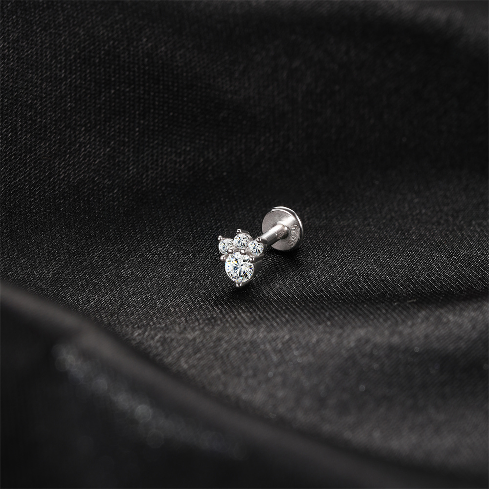 KOJ 1PC Pendiente de Plata de  - Body Jewelry Ear Piercing reseña y precio