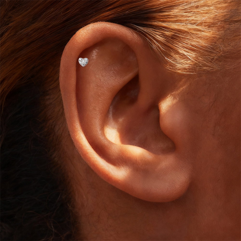 KOJ 1PC Pendiente de Plata de  - Body Jewelry Ear Piercing reseña y precio