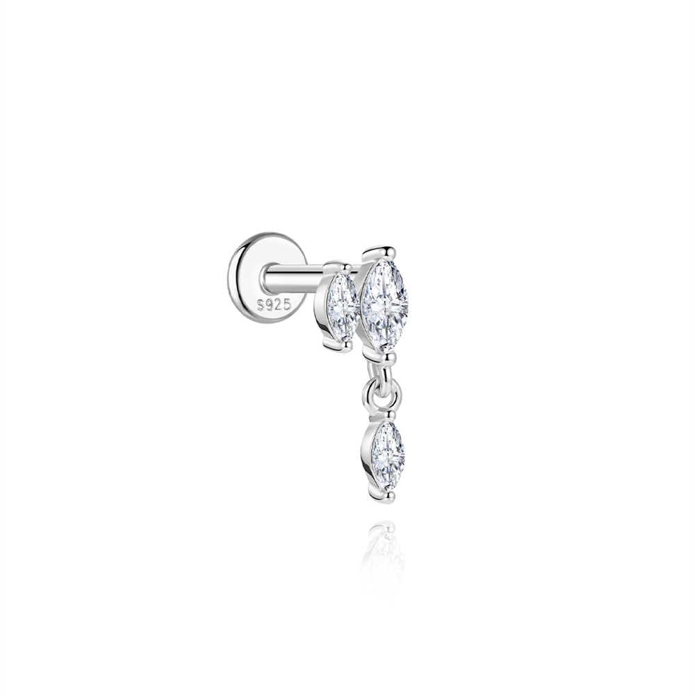 KOJ 1PC Pendiente de Plata de  - Body Jewelry Ear Piercing reseña y precio