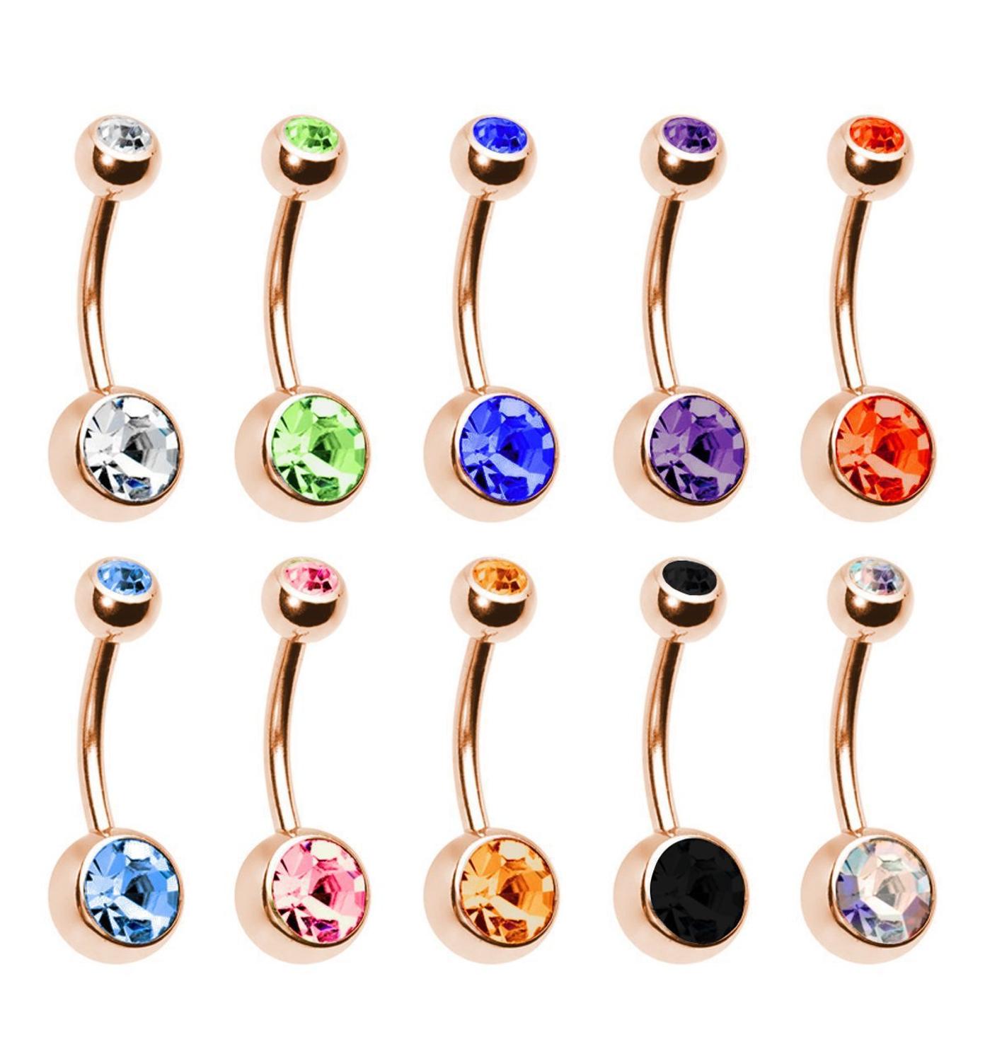 5/10/20 piezas circón 14G Pier - Belly Bar Titanium reseña y precio