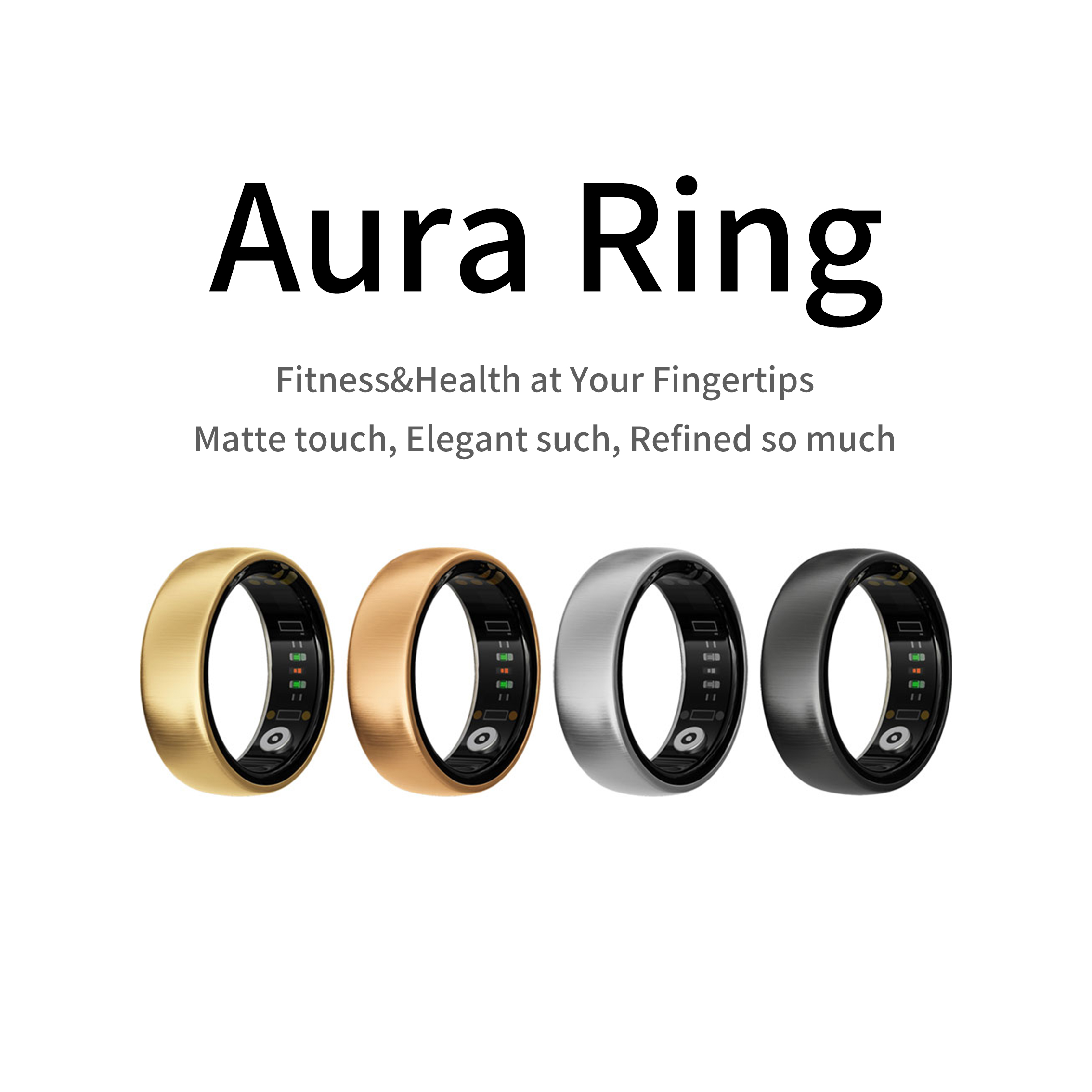 Anillo Inteligente AURA Matt,  - Daith Heart Ring reseña y precio