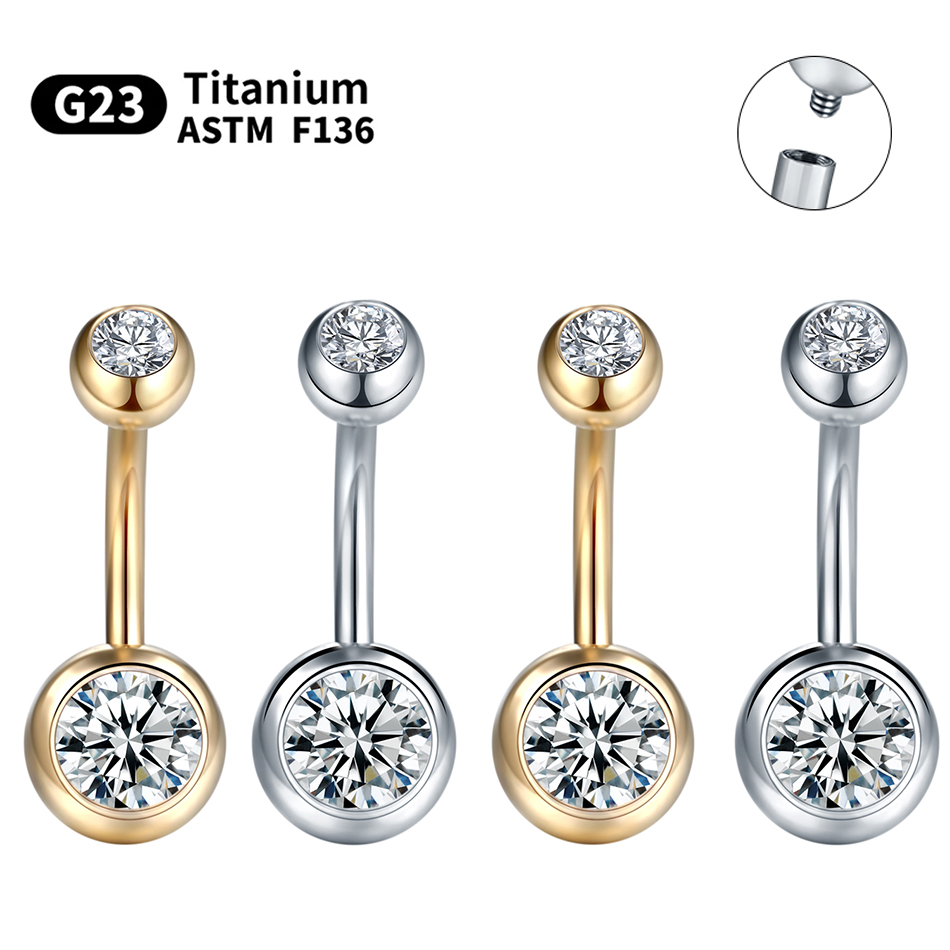 Anillos para el ombligo de tit - Belly Bar Titanium reseña y precio