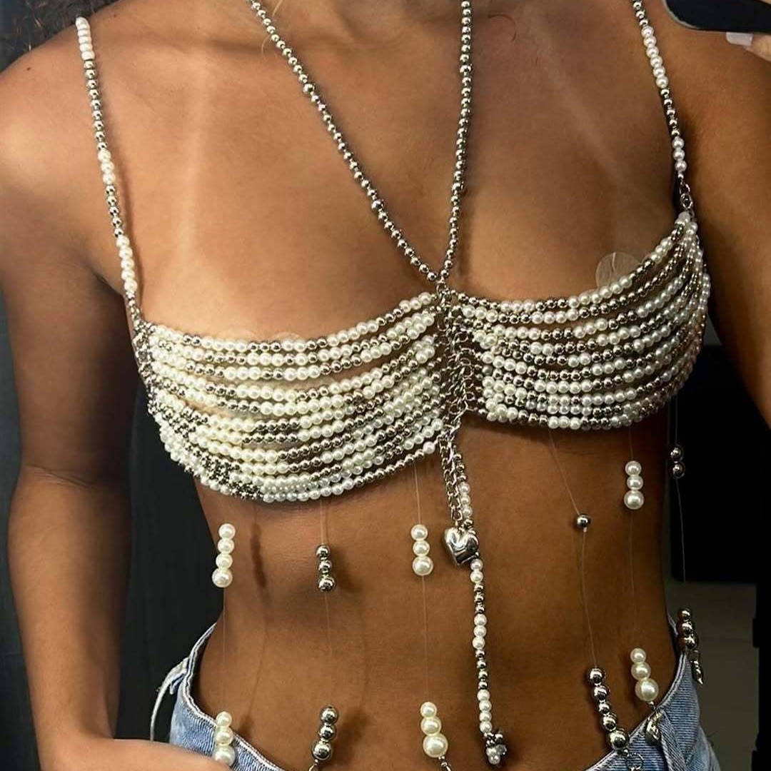 2025 chaleco Halter de diseño  - Body Jewelry Vest reseña y precio