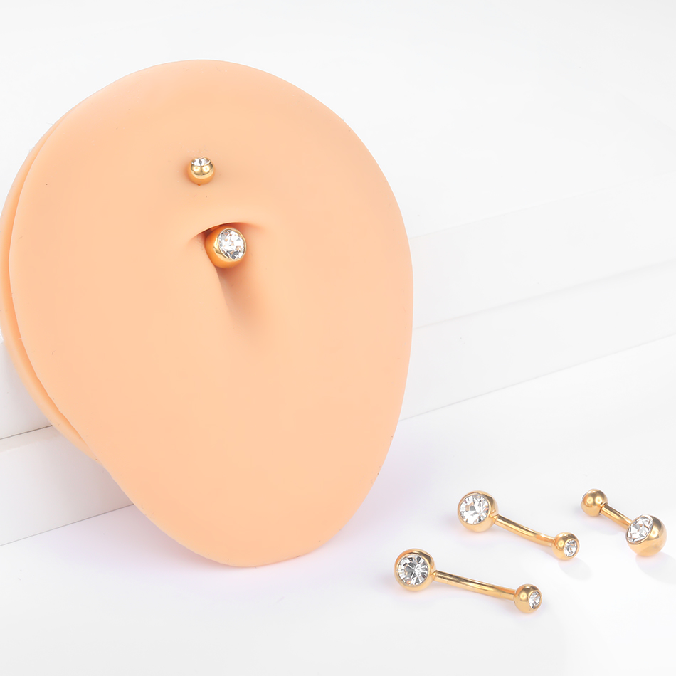 1 pieza G23 anillo de ombligo  - Belly Bar Titanium reseña y precio