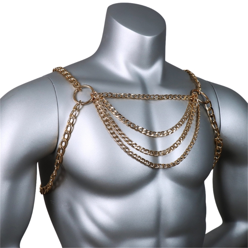 Cadena Metal para pecho para h - Body Jewelry Harness reseña y precio