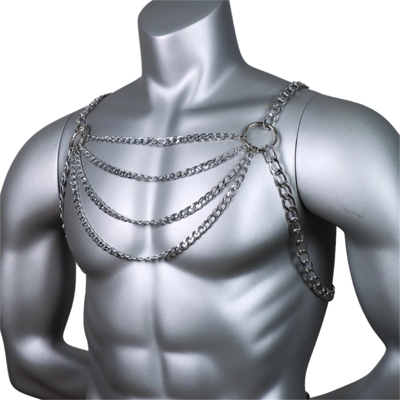 Cadena Metal para pecho para h - Body Jewelry Harness reseña y precio