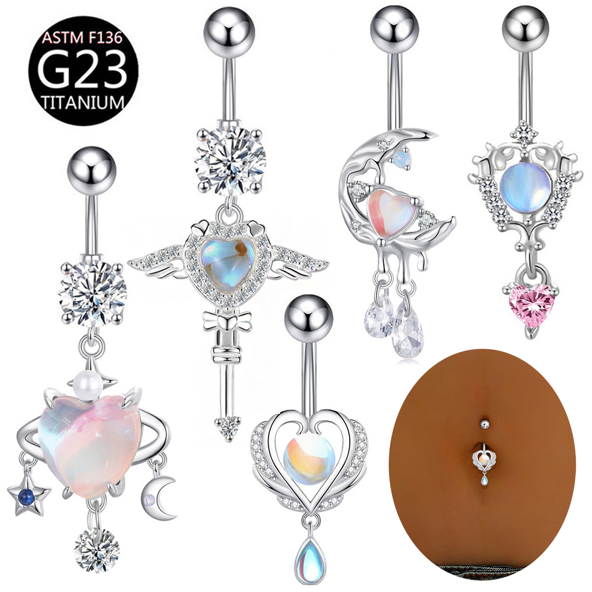 Anillos de ombligo de titanio  - Belly Bar Titanium reseña y precio
