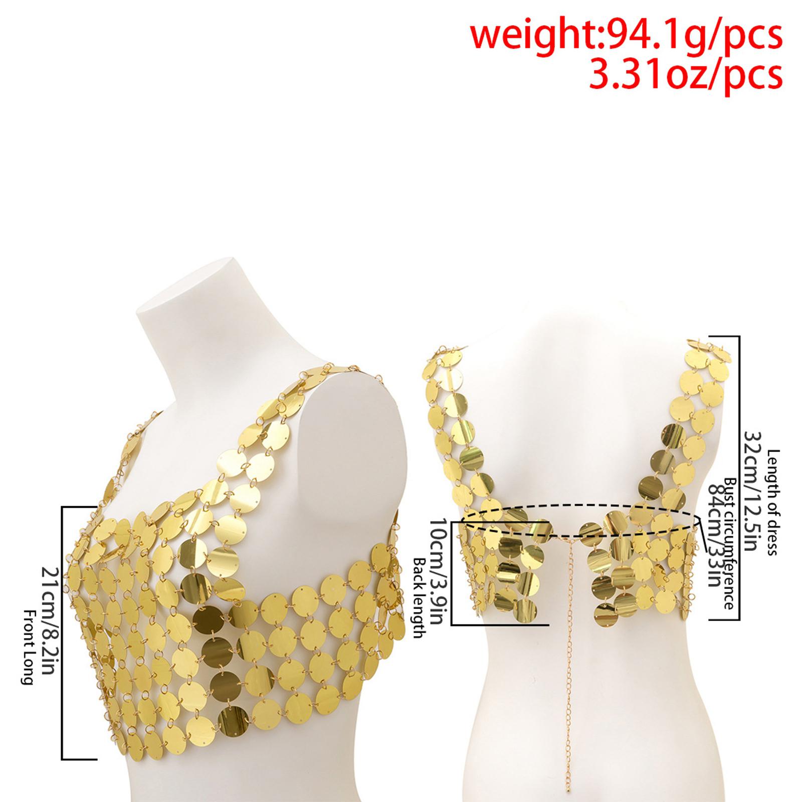 Chalecos de Lentejuelas, Joyer - Body Jewelry Vest reseña y precio