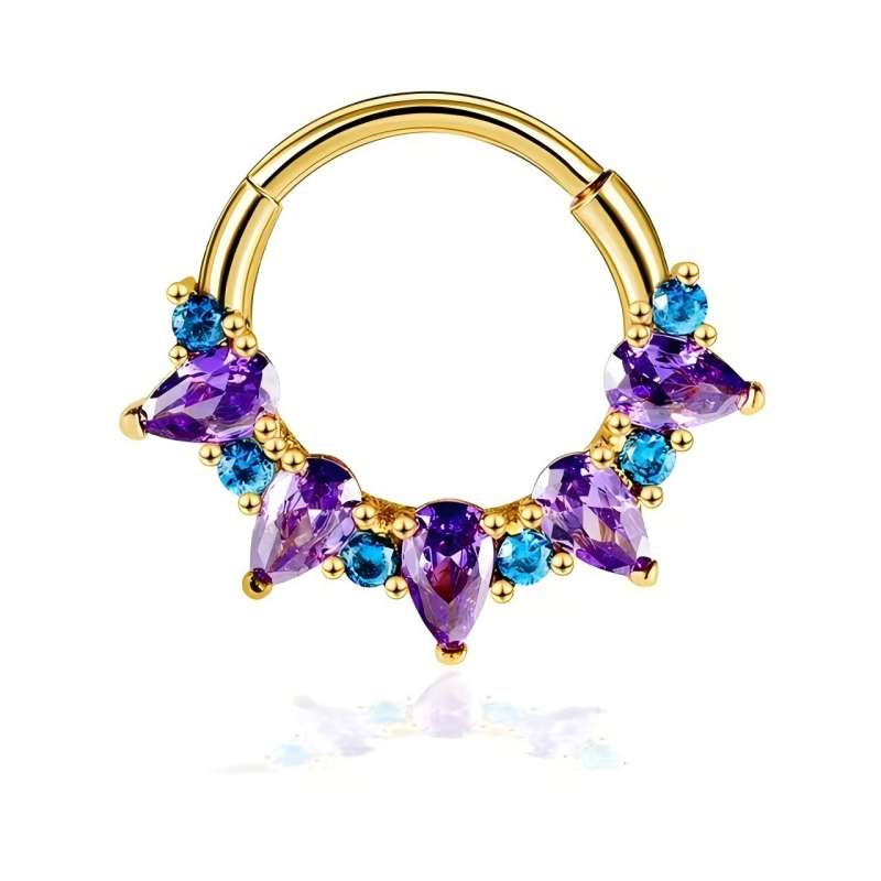 Anillos de nariz morados de ci - Body Jewelry Nose Studs reseña y precio