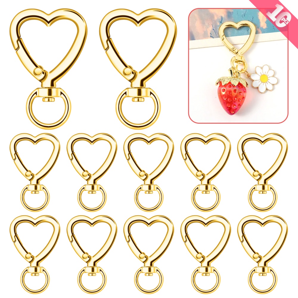 10 unidades de cierres de meta - Daith Heart Ring reseña y precio