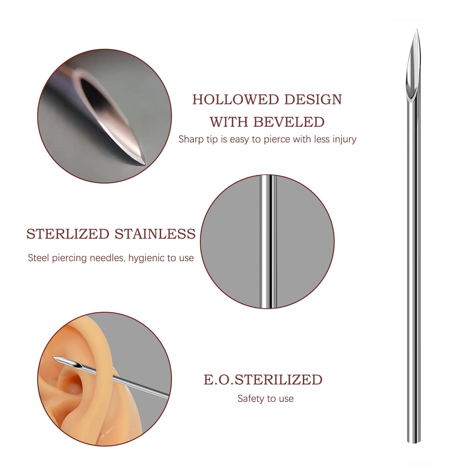 Agujas de Perforación Desechab - Flat Back Labret Stud reseña y precio