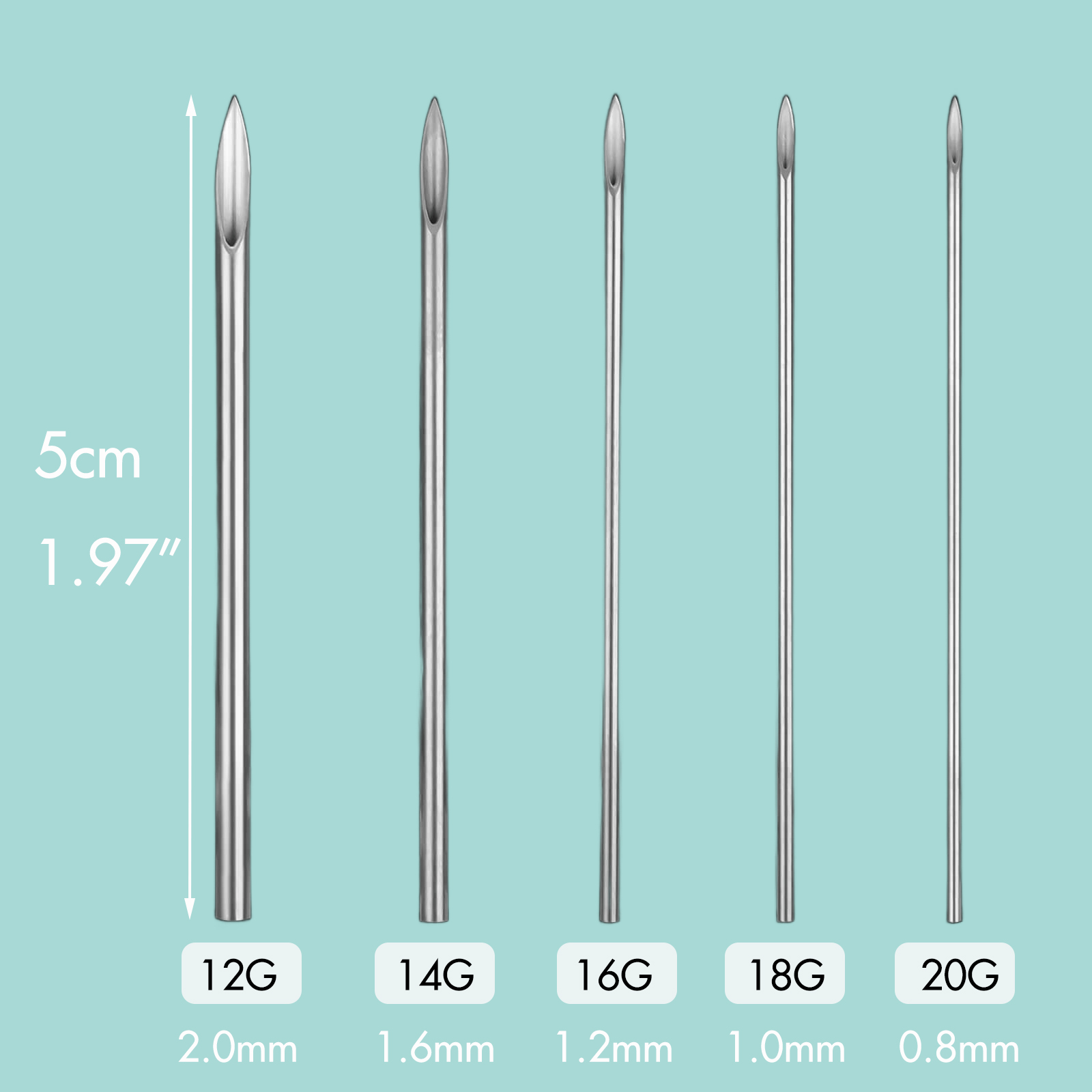 Agujas de Perforación Desechab - Flat Back Labret Stud reseña y precio