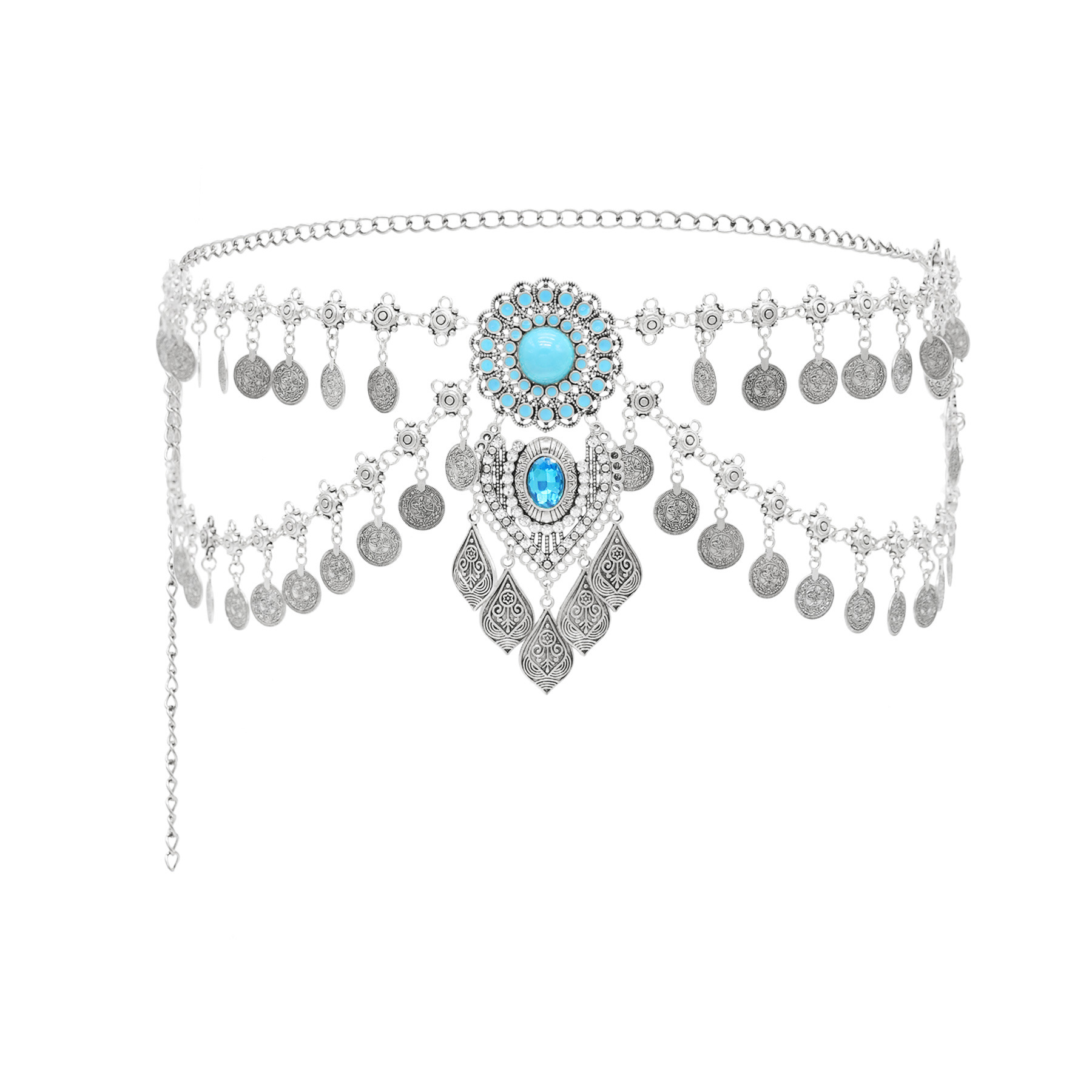 Cadena de cintura de turquesa  - Body Jewelry Ends reseña y precio