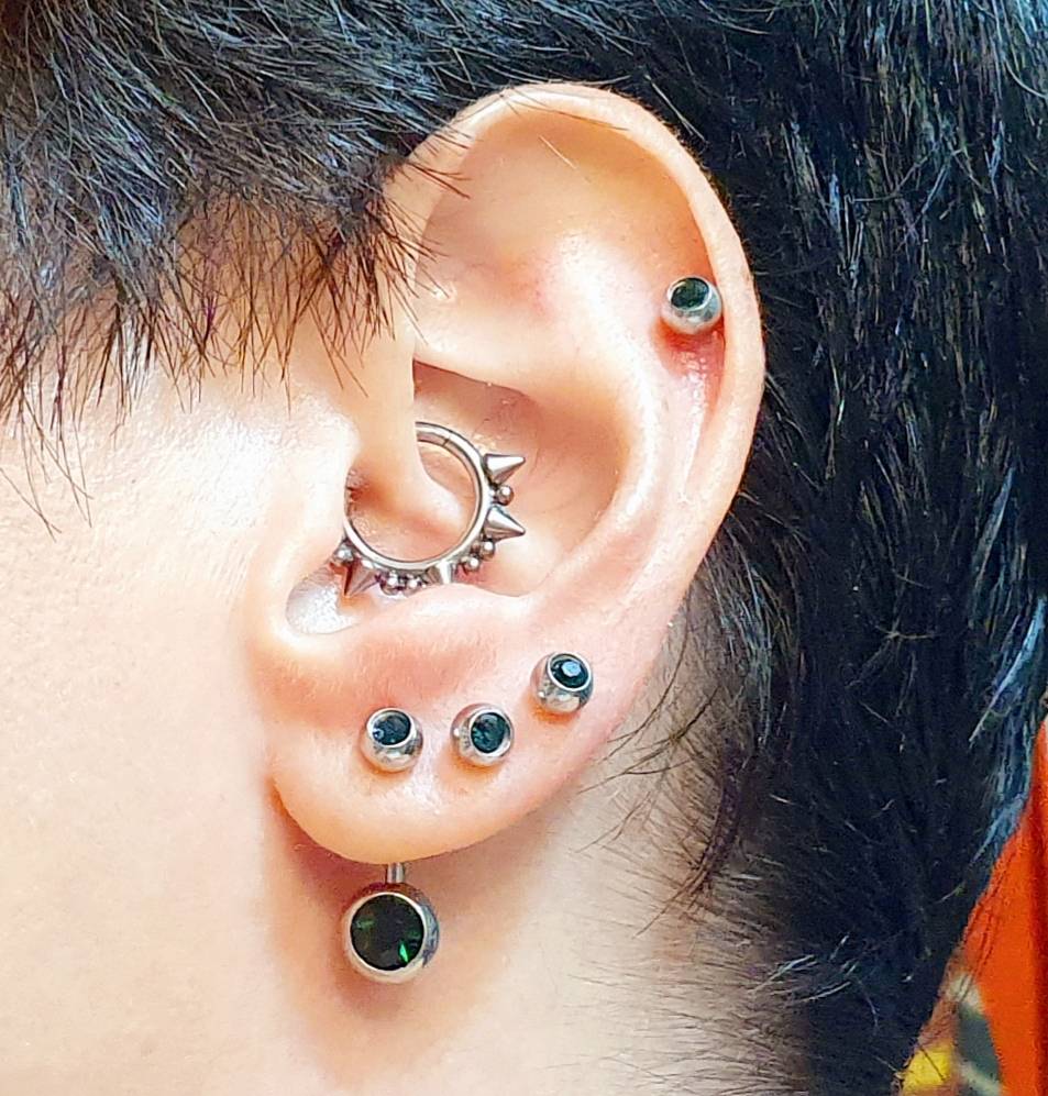 10 unids/lote de Piercings de  - Belly Bar Titanium reseña y precio