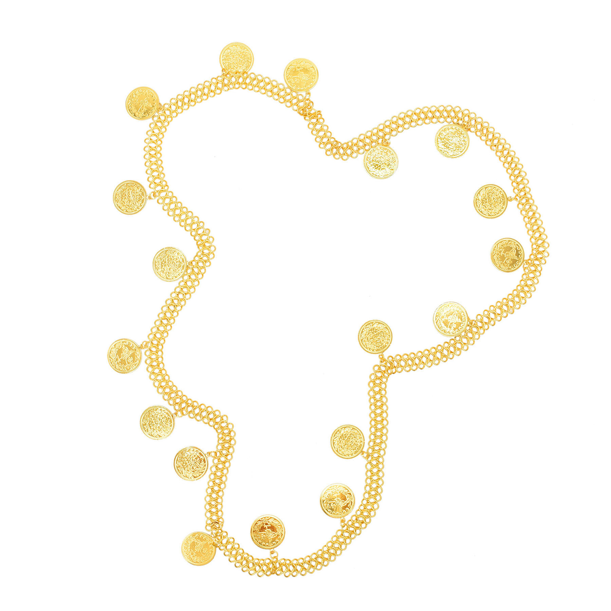 Monedas grandes simples chapad - Body Jewelry Indian reseña y precio